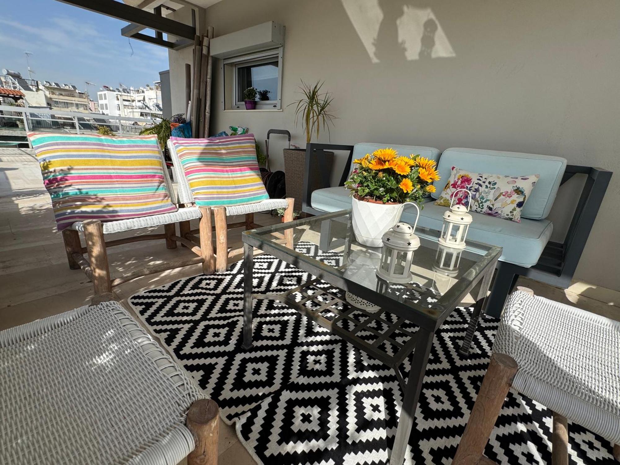 Ferienwohnung Sea Horizon Penthouse Flat Athen Exterior foto
